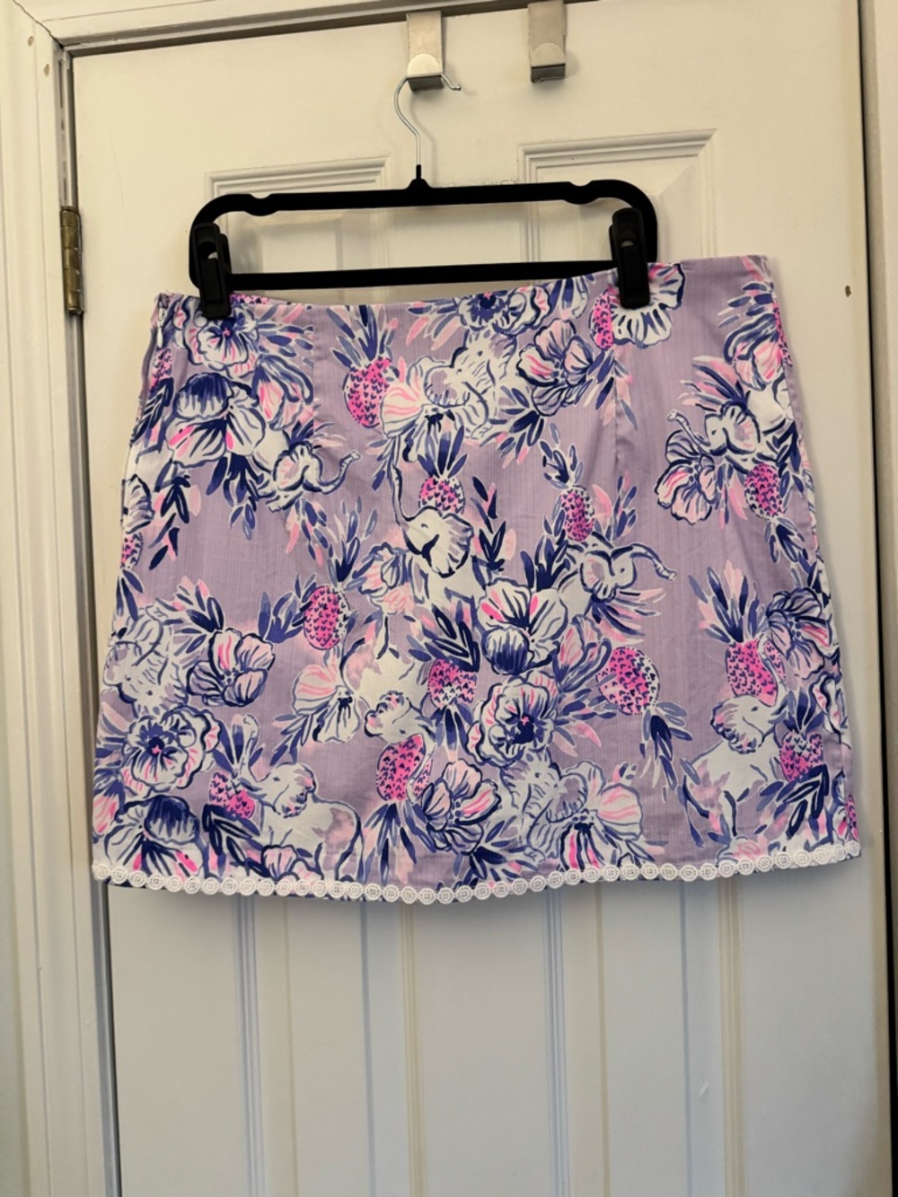 EUC Lilly Pulitzer Patty Skort Lilac Verbena Trunks in the Air 🐘🍍🌺 - Picture 5 of 6